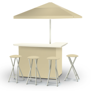 Solid Khaki Portable Pop-Up Bar