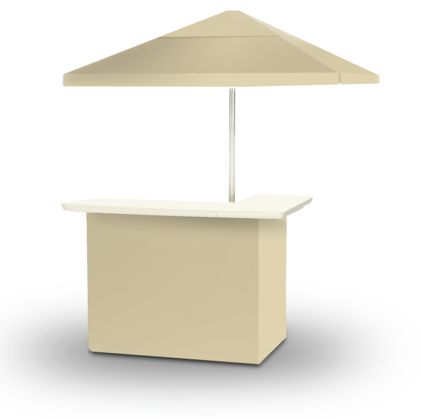 Solid Khaki Portable Pop-Up Bar - Image 3