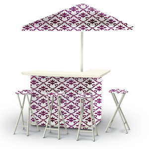 Garden Party - Magenta/White