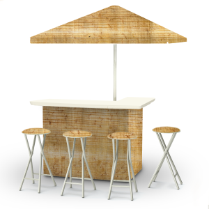 Particle Board Portable Pop-Up Bar