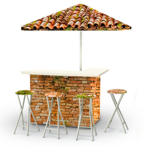 Italian Villa Portable Pop-Up Bar