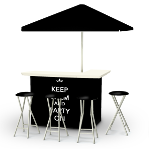 Keep Calm & Party On Portable Pop-Up Bar