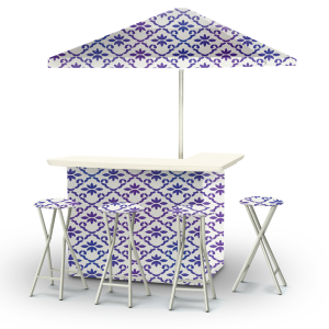 Garden Party - Purple/White
