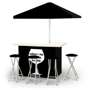 We Sip Wine Portable Pop-Up Bar