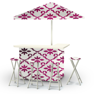 Garden Party - Magenta/White - Large